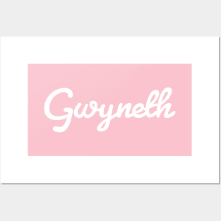 Gwyneth White Cursive Script Posters and Art